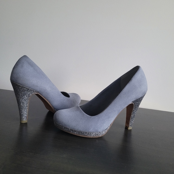Marco Tozzi Blue High Heels Size 38 - Picture 6 of 9